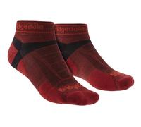 Bridgedale - Mens Running Ultralight Merino Low Socks - Red Merino Wool - Size UK 9-11