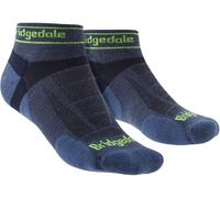 Bridgedale Men's Trail Running Ultralight T2 Merino Wool Sport Low Cut Socks, Blue 12-14