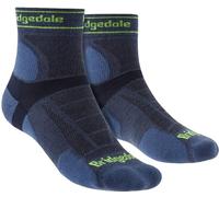 Bridgedale - Mens Running Ultralight Merino Sport Socks - Blue Merino Wool - Size UK 6-8