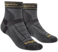 Bridgedale - Mens Running Ultralight Merino Sport Socks - Gunmetal - Grey Merino Wool - Size UK 12-15
