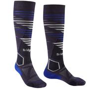 Bridgedale Men's Ski Lightweight Merino Performance Over Calf Ski Socks (Navy)