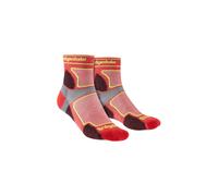 Bridgedale Men's Trail Running Ultralight T2 Coolmax Sport 3/4 Crew Socks in Red | Size: 12-14 Bridgedale Red 12-14