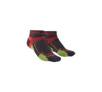 Bridgedale Men's Trail Running Ultralight T2 Coolmax Sport Low Cut Socks in Navy | Size: 12-14 Bridgedale Navy 12-14