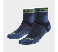 Running Ultralight T2 Merino Wool Sport 3/4 Crew Socks Bridgedale Blue 12-14
