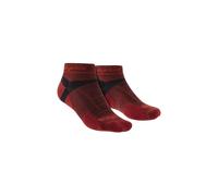Bridgedale Men's Trail Running Ultralight T2 Merino Wool Sport Low Cut Socks in Red | Size: 6-8 Bridgedale Red 6-8
