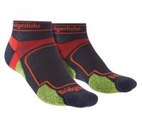 Bridgedale TRAIL RUN Ultralight T2 Coolmax Sport Low-Men's- Medium-Navy