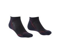 Bridgedale Hiking Socks HIKE Ultralight T2 Merino Performance Low – Men's Medium Anthracite/Orange