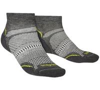 Bridgedale - Mens Hiking Ultralight Low Socks - Graphite - Grey Nylon - Size UK 12-15