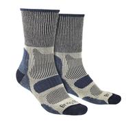 Bridgedale - Mens Walking Light Cotton Cool Padded Sole Boot Socks