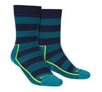 Bridgedale 1 Pack Mens Hiking Lightweight Merino Wool Boot Socks - 9-11 UK - Petrol / Navy