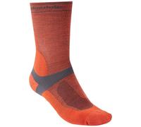 Bridgedale MTB Mid-Season T2 Merino Sport Mens Boot Length Mountain Bike Socks - Orange, XL