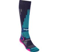 Bridgedale SKI Lightweight Merino Performance Women's - Medium Dark Denim/Pink