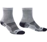 Bridgedale Socks Bridgedale Men's Lightweight Merino Performance Hiking Mini-Crew Socks {BR-710528} - Silver Grey - Large