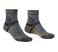 Bridgedale Socks Bridgedale Men's Lightweight T2 Merino Run Mini-Crew Socks - Uk: 9-11.5, Gunmetal Grey