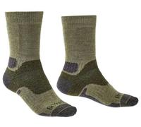 Bridgedale Socks Bridgedale Men's Midweight Merino Performance Hiking Socks {BR-710169} - Olive Green - Large