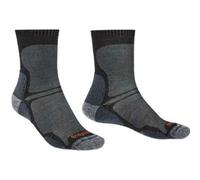Bridgedale Socks Bridgedale Men's Ultra Light T2 Merino Performance Hiking Crew Socks - Uk: 12-14, Black/heather Grey