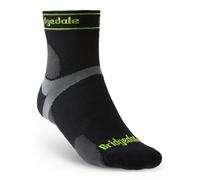 Bridgedale Socks Bridgedale Men's Ultra-Lightweight T2 Merino Run Mini-Crew Socks {BR-710201} - Black - Medium