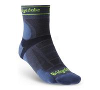Bridgedale Socks Bridgedale Men's Ultra-Lightweight T2 Merino Run Mini-Crew Socks {BR-710201} - Blue - Large