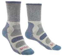 Bridgedale Socks Bridgedale Women's Coolmax Comfort Lightweight Cotton Crew Hiking Socks {BR-710616} - Smoke Blue - Small