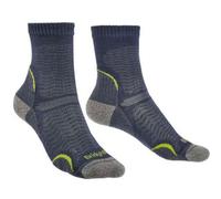 Bridgedale Socks Bridgedale Women's Ultra Light T2 Merino Performance Hiking Crew Socks - Uk: 3-4.5, Denim Blue Twist