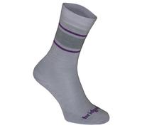 Bridgedale Socks Bridgedale Women's Ultra-Lightweight Merino Wool Performance Liner Socks - Uk: 7-8.5, Light Grey/purple