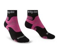 Bridgedale Socks - HIKE Midweight Merino Performance Ankle Women's - Black/Pink