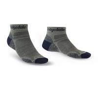 Bridgedale Socks -HIKE Ultralight T2 Merino Performance Ankle Men's - Khaki/Navy - Large