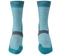 Bridgedale Summer Weight T2 Coolmax Sport Socks UK 7-8.5 Teal / Dark Grey