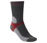 Bridgedale MTB Summer-Weight T2 Coolmax Sport Mens Boot Length Mountain Bike Socks - Grey, XL