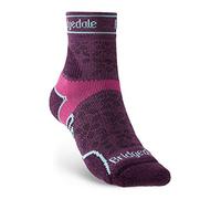 Bridgedale TRAIL RUN Lightweight T2 Merino Sport 3/4 Crew-Women's- Large-Damson