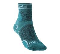 Bridgedale TRAIL RUN Lightweight T2 Merino Sport 3/4 Crew-Women's- Small-Teal