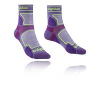 Bridgedale TRAIL RUN Ultralight T2 Coolmax Sport 3/4 Crew-Women's- Large-Purple