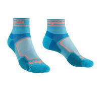 Bridgedale Women's Ultra-Lightweight T2 Coolmax Mini Crew Trail Run Socks {BR-710258} - Blue - Large