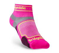 Bridgedale Womens Trail Run Ultra Light T2 Low Coolmax Running Socks Pink S