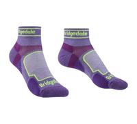 Bridgedale Women's Ultra-Lightweight T2 Coolmax Mini Crew Trail Run Socks {BR-710258} - Purple - Small