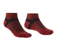 Bridgedale Trail Running Socks TRAIL RUN Ultralight T2 Merino Sport Low Men's Medium Red