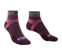 Bridgedale Socks Bridgedale Women's Ultra-Lightweight T2 Merino Low Run Socks - Uk: 3-4.5, Damson Mauve