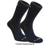Bridgedale Ultra-Light Mens Coolmax Liner Socks TWIN PACK - - Size: L