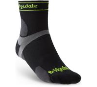 Bridgedale TRAIL RUN Ultralight T2 Merino Sport 3/4 Crew-Men's- Medium-Black