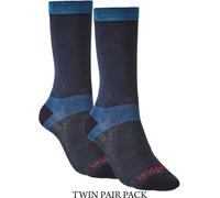 Bridgedale Ultra-Light Womens Coolmax Liner Socks TWIN PACK - - Size: L