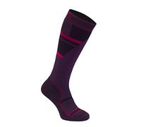 Bridgedale Unisex Youth Junior Mountain-Merino Endurance Socks, Purple/Grey, XL