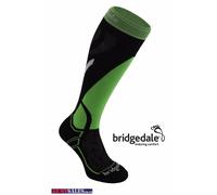 Bridgedale Vertige Mid Midweight Men's Ski Socks Black / Green