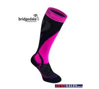 Bridgedale Vertige Midweight Women's Ski Socks Black / Fluro Pink