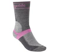 Bridgedale Winter Weight T2 Merino Sport Ladies MTB Socks Grey/Pink