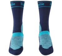 Bridgedale Winter Weight T2 Merino Sport Socks UK 3-4.5 Navy / Light Blue