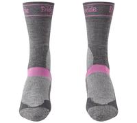 Bridgedale Winter Weight T2 Merino Sport Socks UK 7-8.5 Grey / Pink