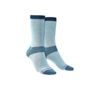 Bridgedale Women's 2 Pack Liner Base Layer Coolmax Liner Boot Socks in Blue | Size: 5-6 Bridgedale Blue 5-6