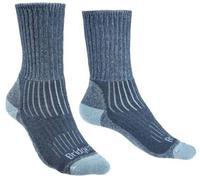 Bridgedale Women's Comfort Hiker Midweight Merino Hiking Socks {BR-710627} - Storm Blue - Medium