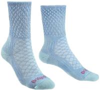 Bridgedale Women's Comfort Lightweight Merino Crew Hiking Socks {BR-710619} - Powder Blue - Medium