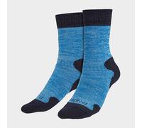Bridgedale Women's Explorer Heavyweight Merino Wool Cushioned Boot Socks, Blue 3-4.5